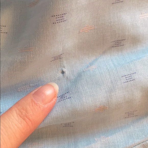 Vintage 70’s Baby Blue Button Down M - Picture 9 of 10